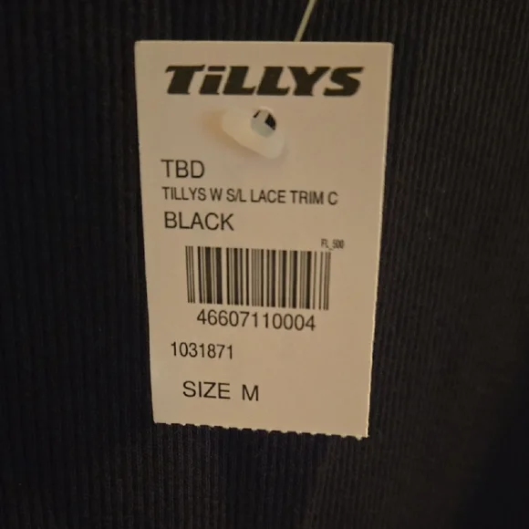 Tilly's Black Fitted Ruffled Tank Top - Picture 2 of 4